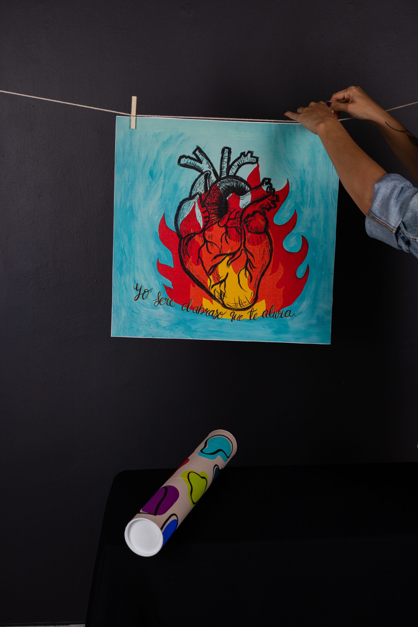 "Yo seré" Reproducción impresa sobre lienzo 50 x 50 - Imagen 4