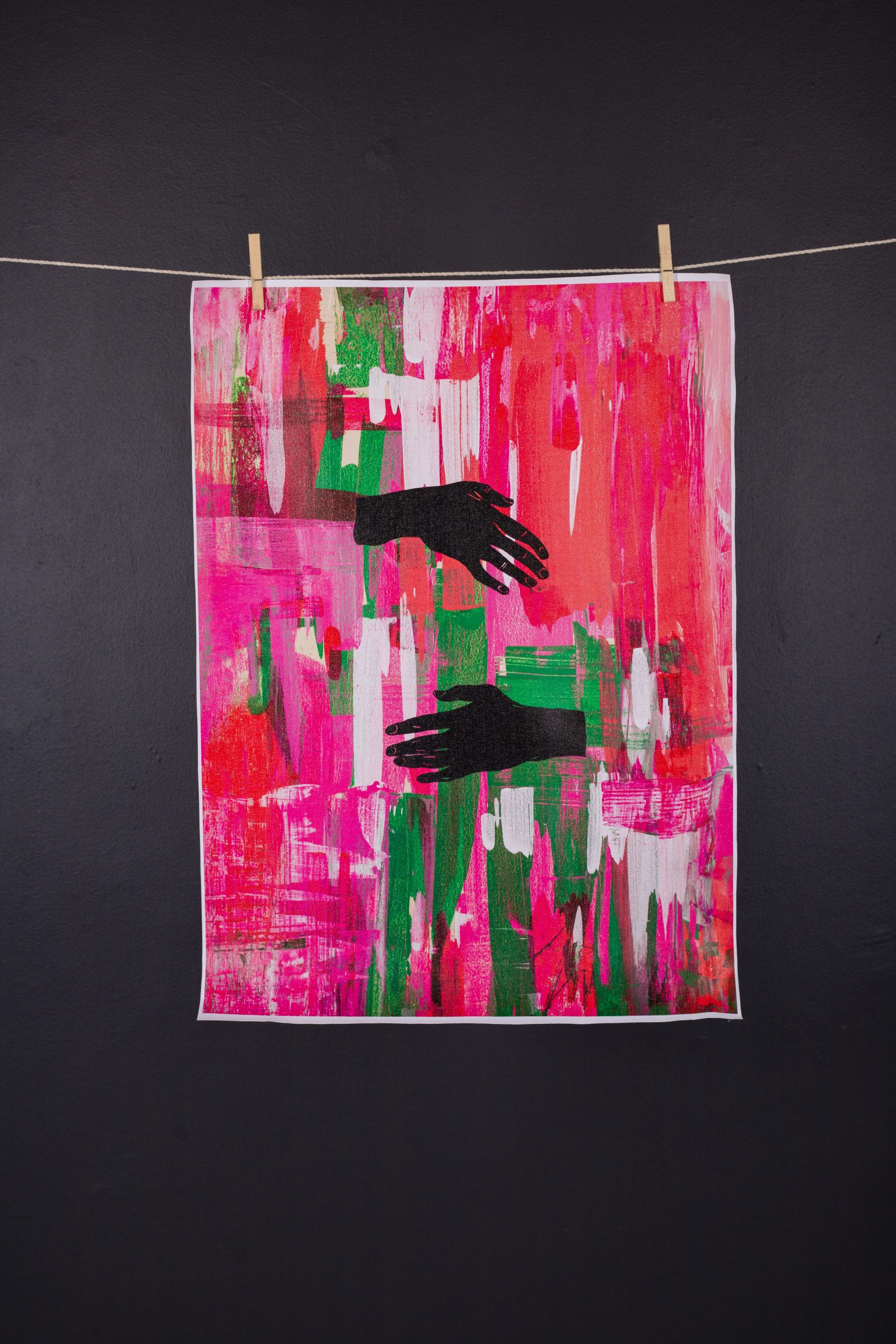 " ABRAZO" Reproducción impresa sobre lienzo 50X70cm