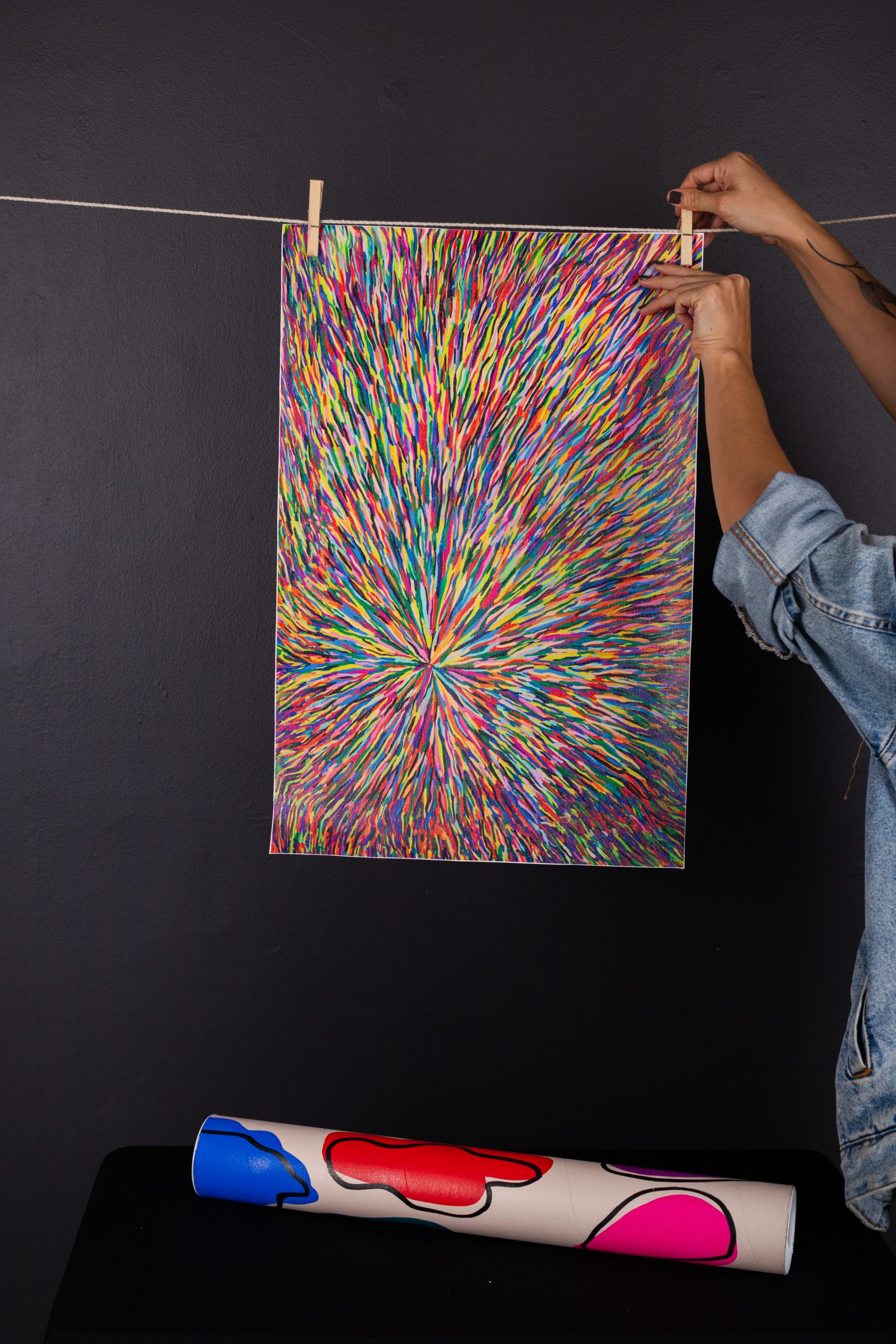 "Túnel" Reproducción impresa sobre lienzo 40X60 cm - Imagen 2