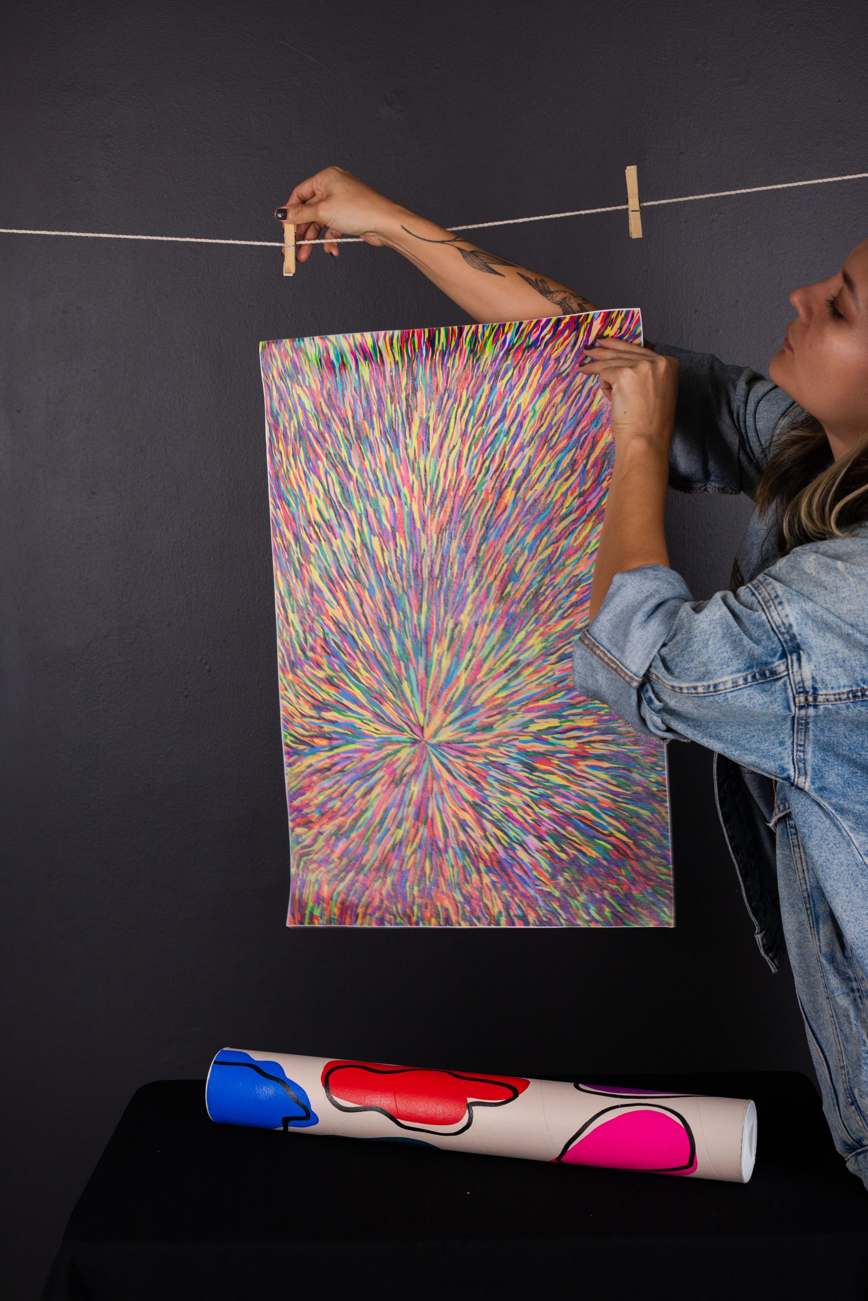 "Túnel" Reproducción impresa sobre lienzo 40X60 cm - Imagen 3