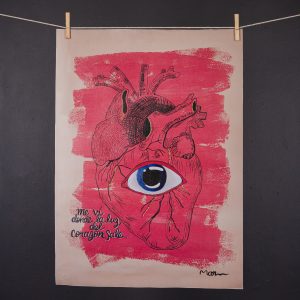 " Heridas" Reproducción impresa sobre lienzo 50X70cm