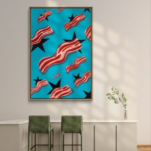 "Rockstar bacon"  Acrílico sobre lienzo  120X80cm