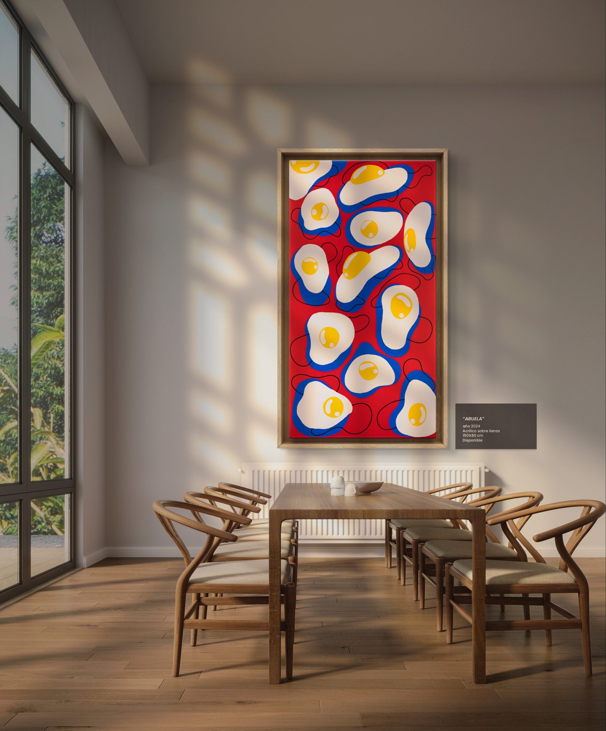 " ABUELA" Acrilico sobre lienzo. 150X80cm