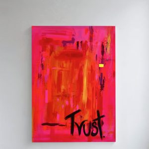 " TRUST"  Acrílico sobre lienzo 100X80cm.  VENDIDO (no disponible)