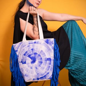 tote bag origen. pintada a mano